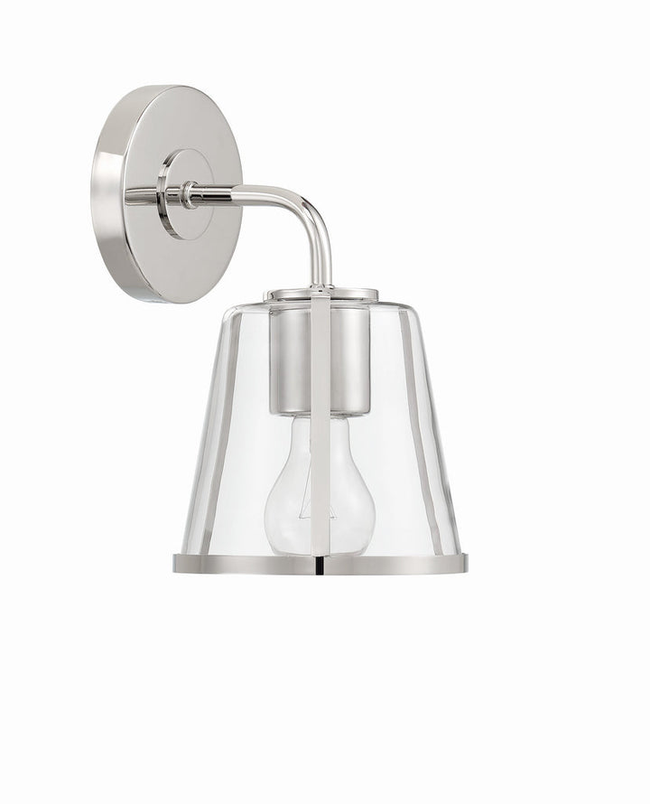 Fulton 1 Light Polished Nickel Bathroom Vanity Crystorama