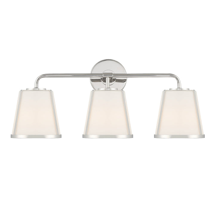 Crystorama Crystorama Fulton 3 Light Polished Nickel Bathroom Vanity