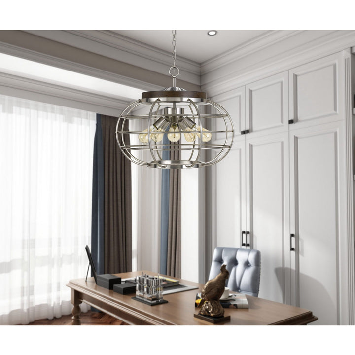 LIBERTY METAL CHANDELIER (EDISON BULBS NOT INCLUDED) Cal Lighting