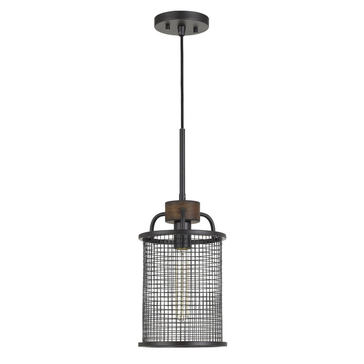 ABERDEEN MESH METAL/WOOD PENDANT LIGHT (EDISON BULB NOT INCLUDED) Cal Lighting