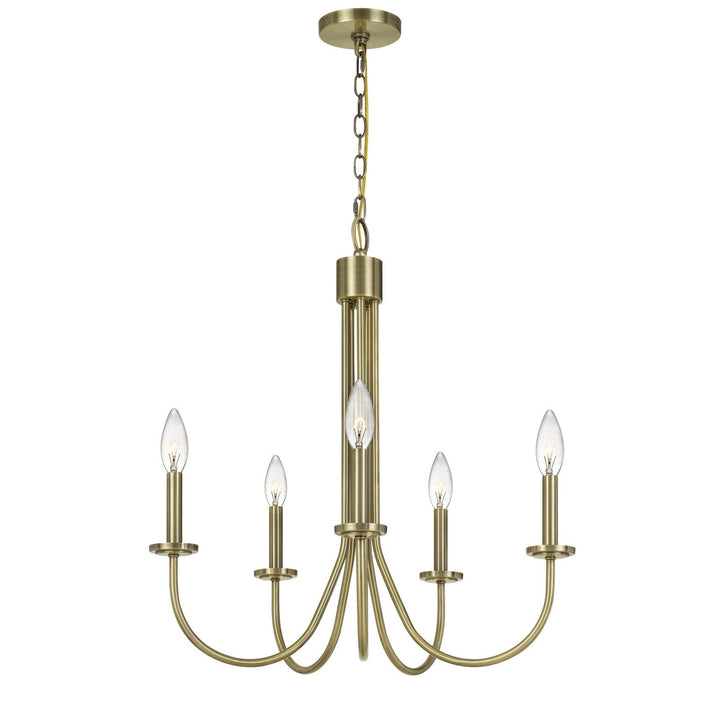 60W X 5 SPIEZ METAL CHANDELIER Cal Lighting