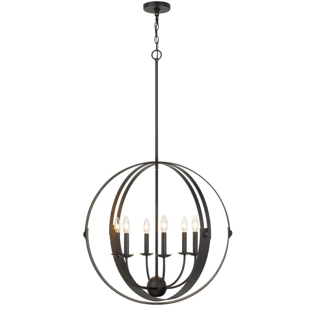 60W X 6 VALAIS METAL CHANDELIER Cal Lighting