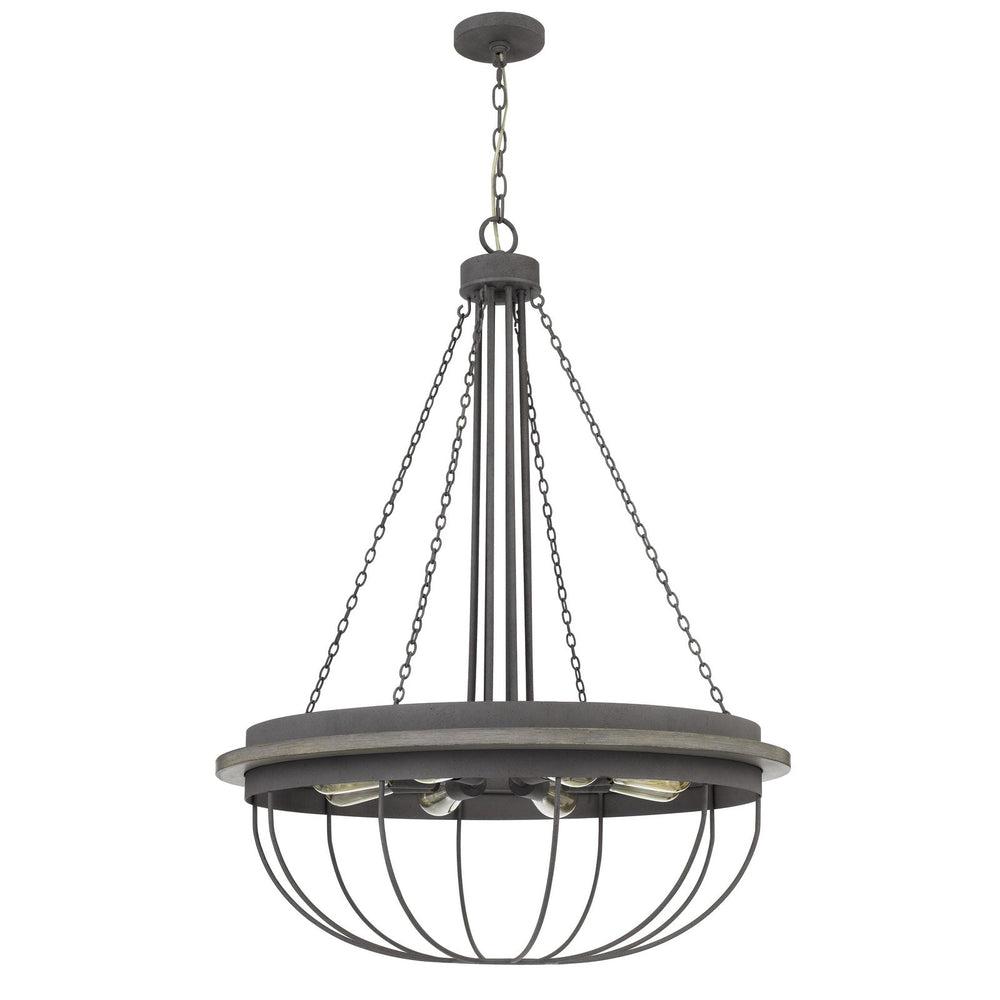 60W X 8 NIXA METAL CHANDELIER (EDISON BULBS NOT INCLUDED) Cal Lighting