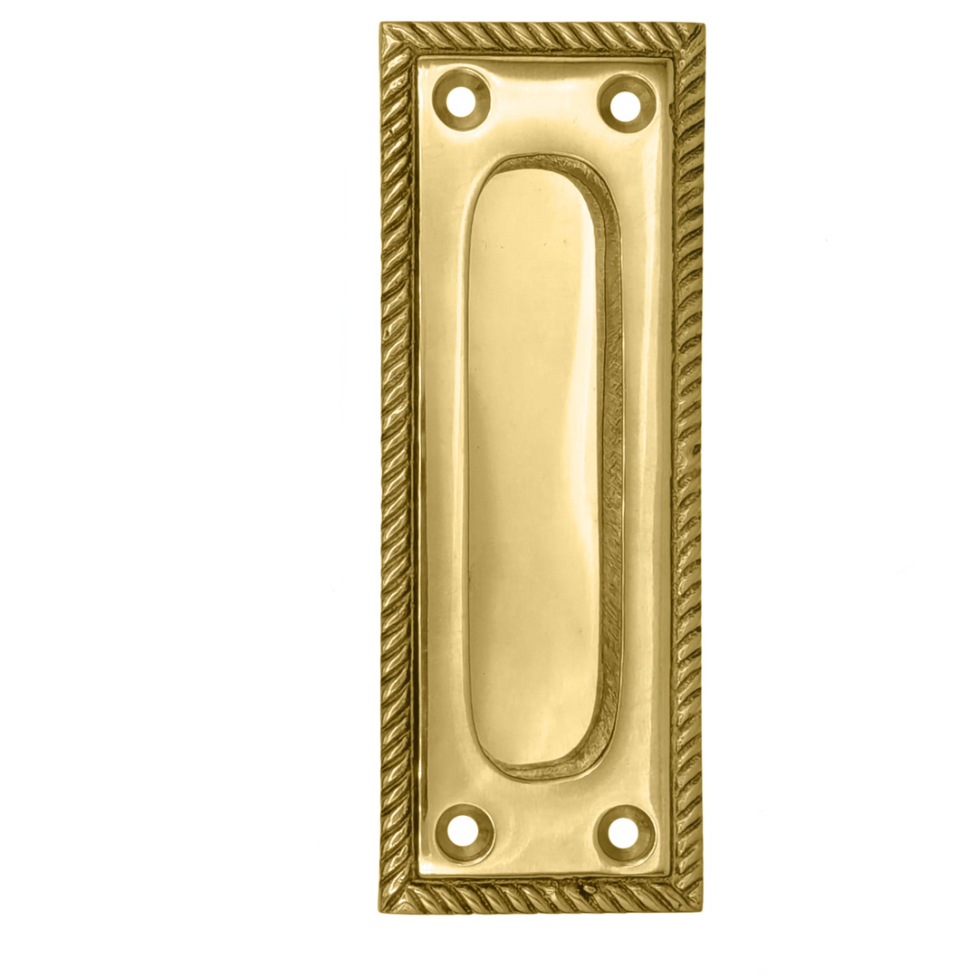 Georgian Rope Rectangular Pocket Door Set (Several Finishes Available) COPPER MOUNTAIN HARDWARE