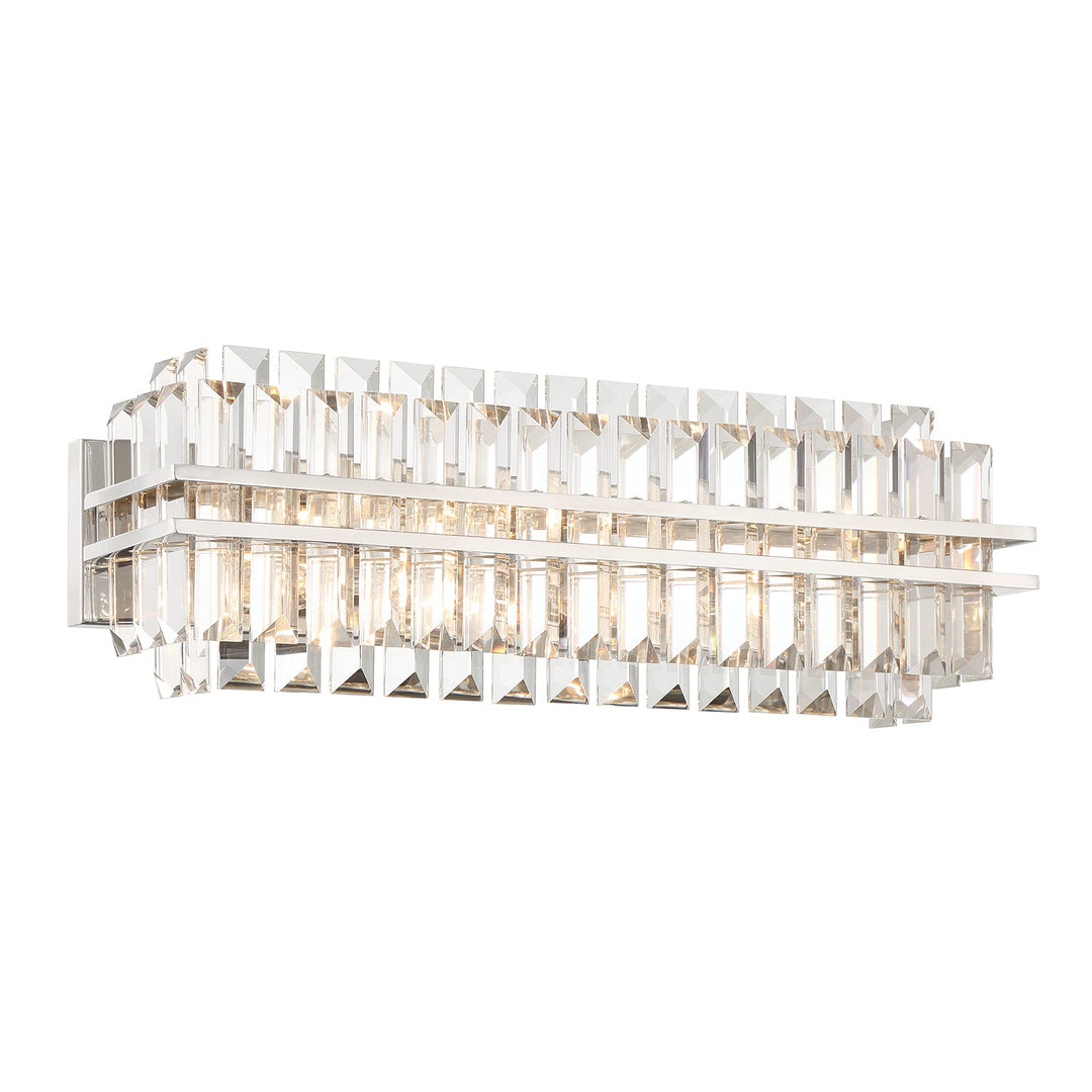 Crystorama Crystorama Hayes 4 Light Polished Nickel Bathroom Vanity