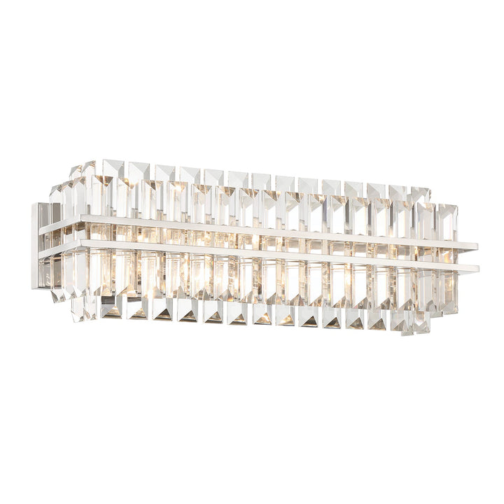 Crystorama Crystorama Hayes 4 Light Polished Nickel Bathroom Vanity