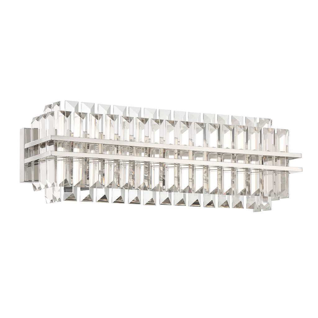 Crystorama Crystorama Hayes 4 Light Polished Nickel Bathroom Vanity