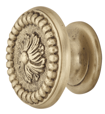 1 3/5 Inch Beaded Floral Cabinet Knob (Several Finishes Available) COPPER MOUNTAIN HARDWARE