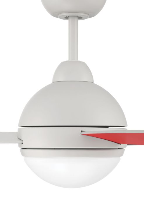 ##Antique Hardware## 48" Keen in White w/ Red,Blue,Green/White Blades