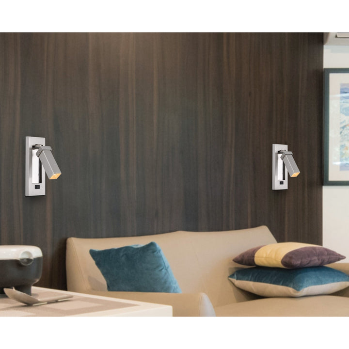 3W LED ADJUSTABLE BEDSIDE READING LAMP (BULB INCLUDED) Cal Lighting