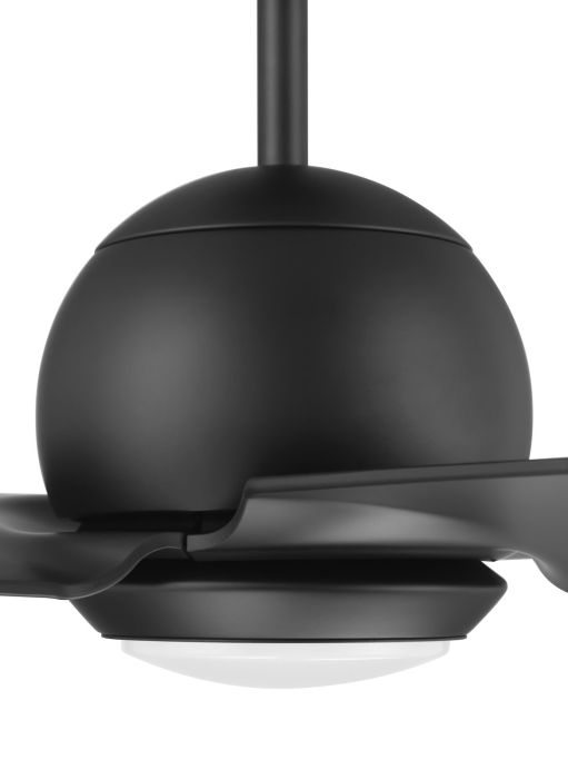 ##Antique Hardware## 52" Nate in Flat Black Finish, Flat Black Blades, Light kit included (Optional), WiFi Control