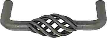 3 1/4 Inch (3 Inch c-c) Old World Forged Iron Birdcage Pull COPPER MOUNTAIN HARDWARE