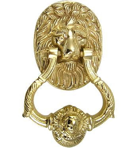 COPPER MOUNTAIN HARDWARE 4 3/4 Inch Large Ornate Lion Door Knocker in Several Finishes