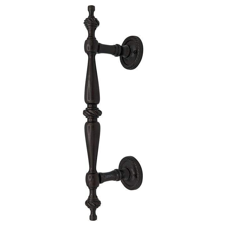 9 1/2 Inch Overall (6 Inch C-C) Solid Brass Georgian Style Handle (Several Finishes Available) COPPER MOUNTAIN HARDWARE