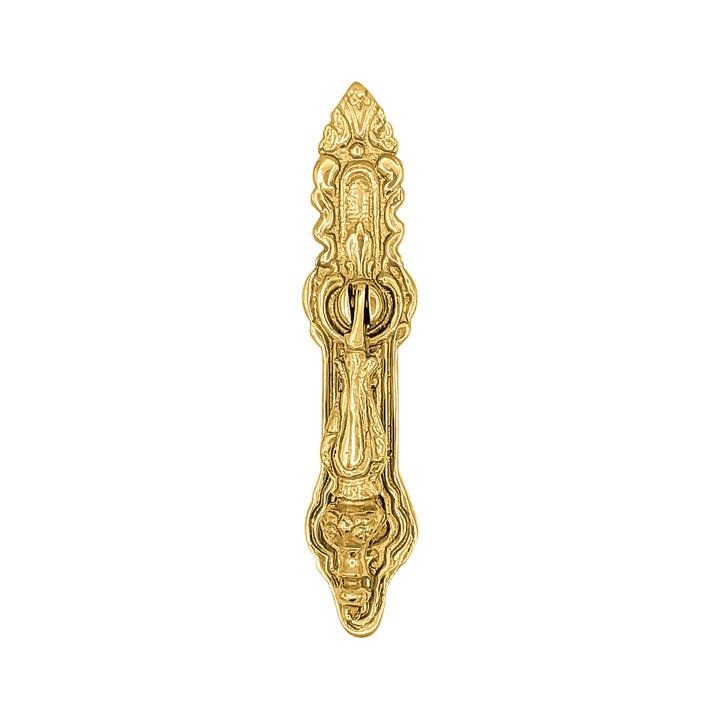 4 Inch Solid Brass Baroque / Rococo Drop Pull