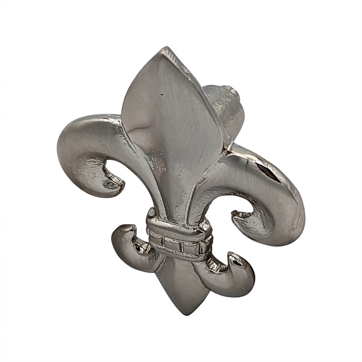 COPPER MOUNTAIN HARDWARE Large Oversized Antique Fleur de Lis Cabinet & Furniture Knob