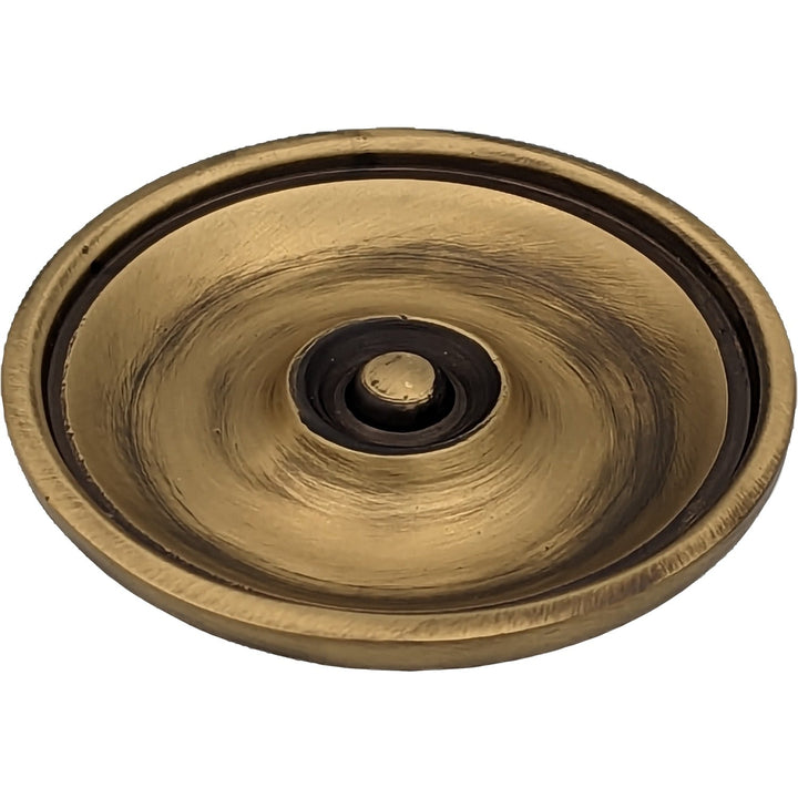 COPPER MOUNTAIN HARDWARE Modern Brass Round Disc Cabinet & Furniture Knob