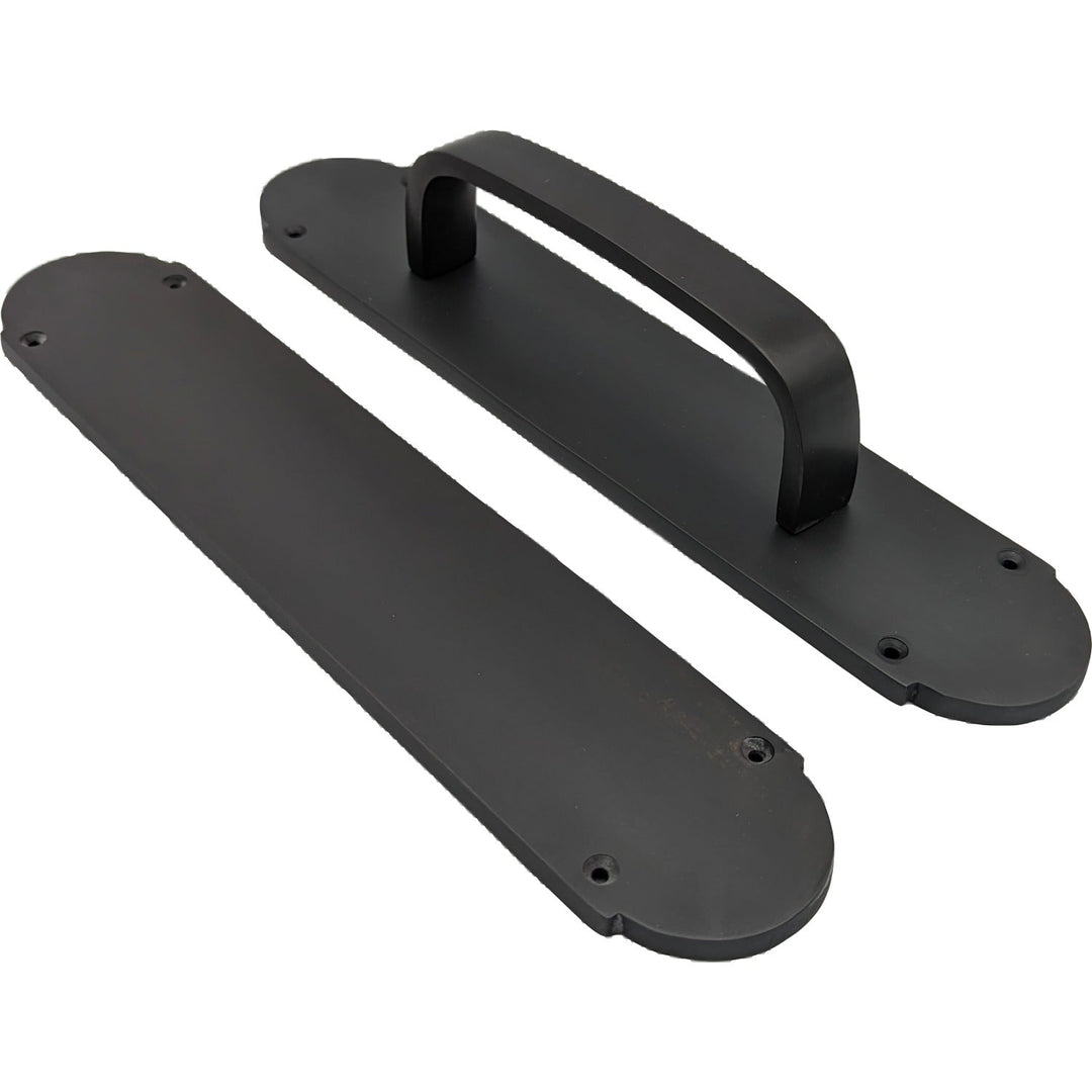 12 Inch Traditional Style Door Push and Pull Plate Set COPPER MOUNTAIN HARDWARE