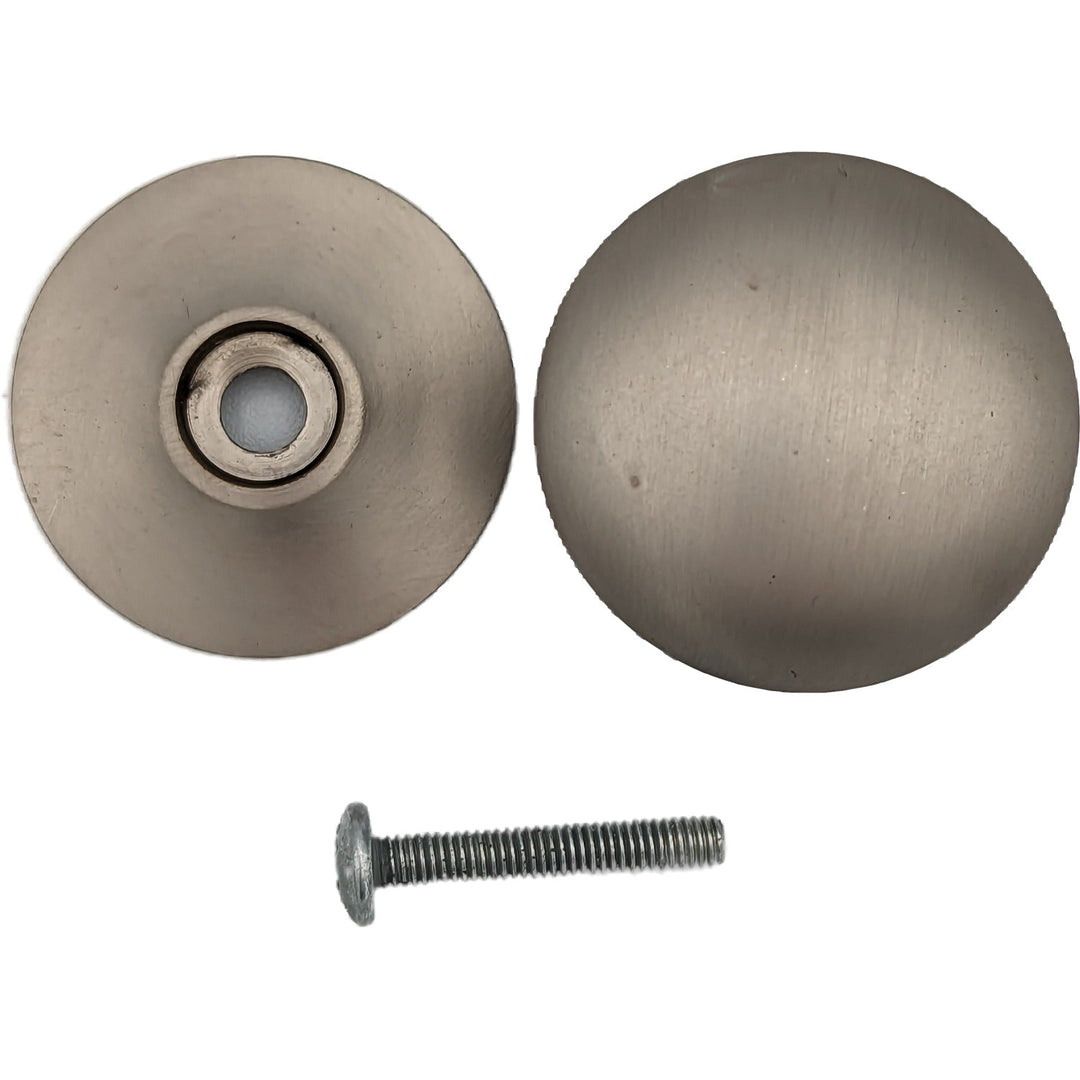 1 1/3 Inch Round Cabinet Knob with Backplate (Several Finishes Available) COPPER MOUNTAIN HARDWARE