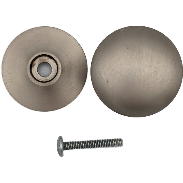 1 1/3 Inch Round Cabinet Knob with Backplate (Several Finishes Available) COPPER MOUNTAIN HARDWARE