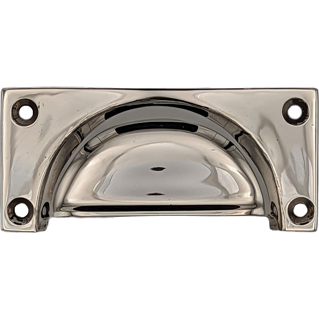 3 1/2 Inch Overall (3 Inch c-c) Traditional Square Cup Pull COPPER MOUNTAIN HARDWARE