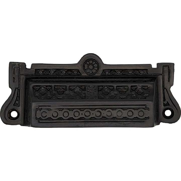 3 7/8 Inch Overall (3 3/8 Inch c-c) Eastlake Bin Pull COPPER MOUNTAIN HARDWARE