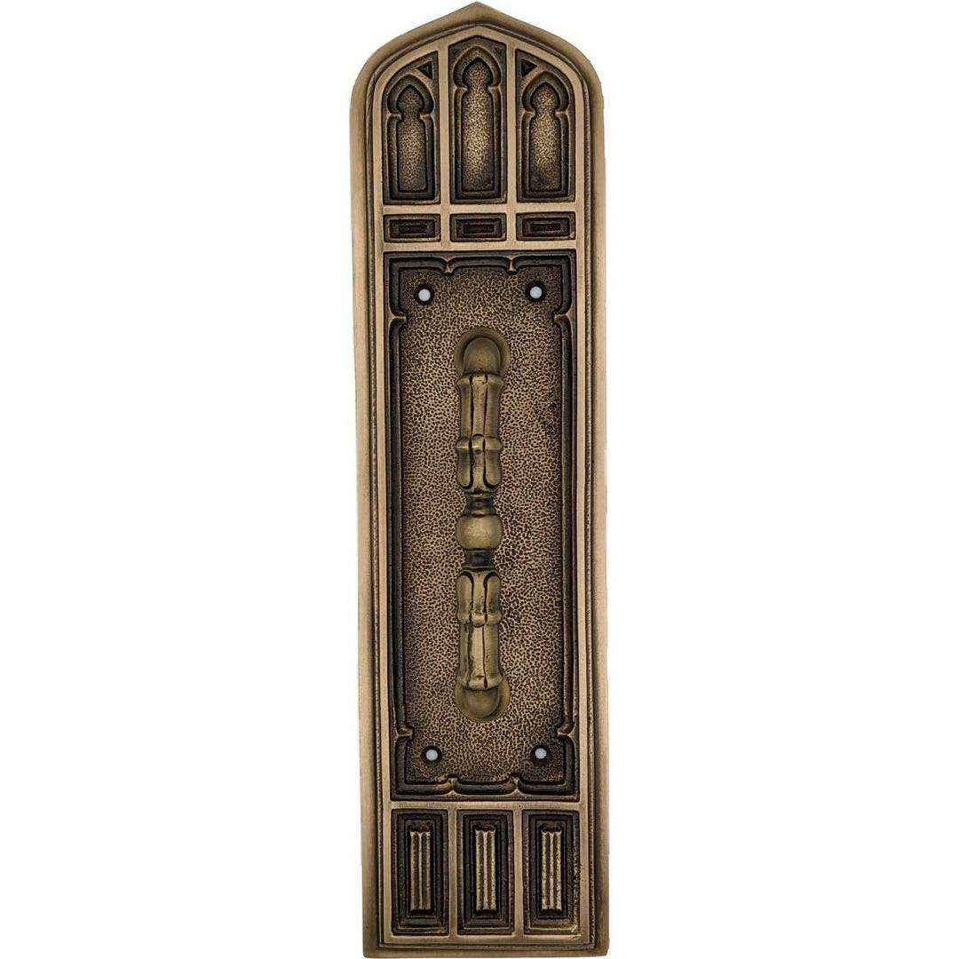 12 1/4 Inch Gothic Pull Plate COPPER MOUNTAIN HARDWARE
