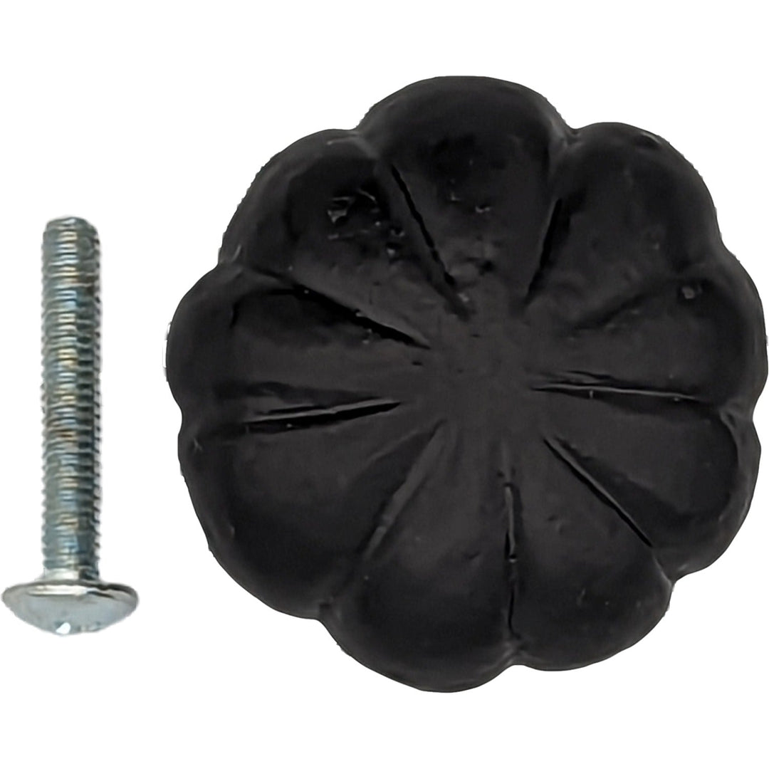 COPPER MOUNTAIN HARDWARE Solid Iron Scalloped Cabinet & Furniture Knob