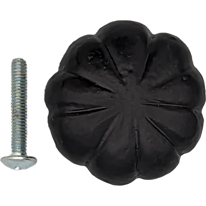 COPPER MOUNTAIN HARDWARE Solid Iron Scalloped Cabinet & Furniture Knob
