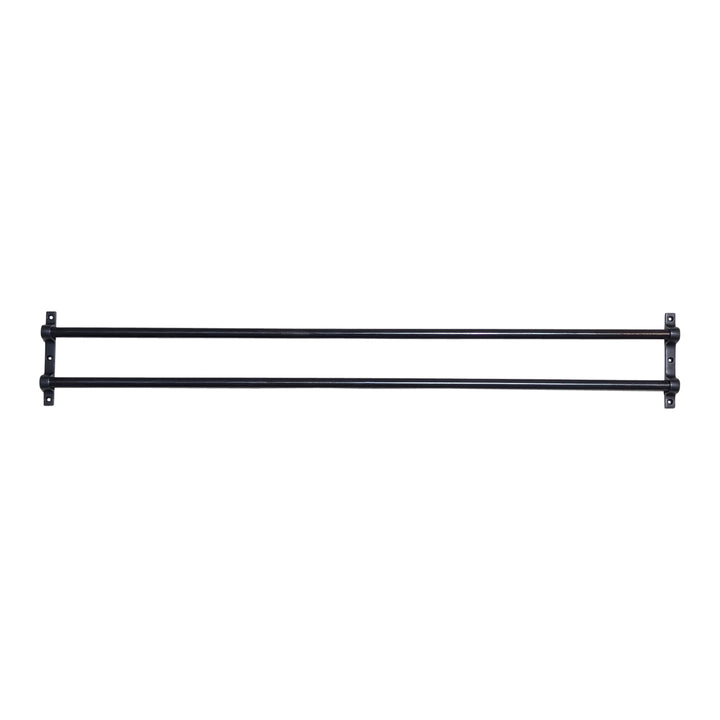 36 Inch Solid Brass Double Push Bar (Black Bronze Finish) COPPER MOUNTAIN HARDWARE