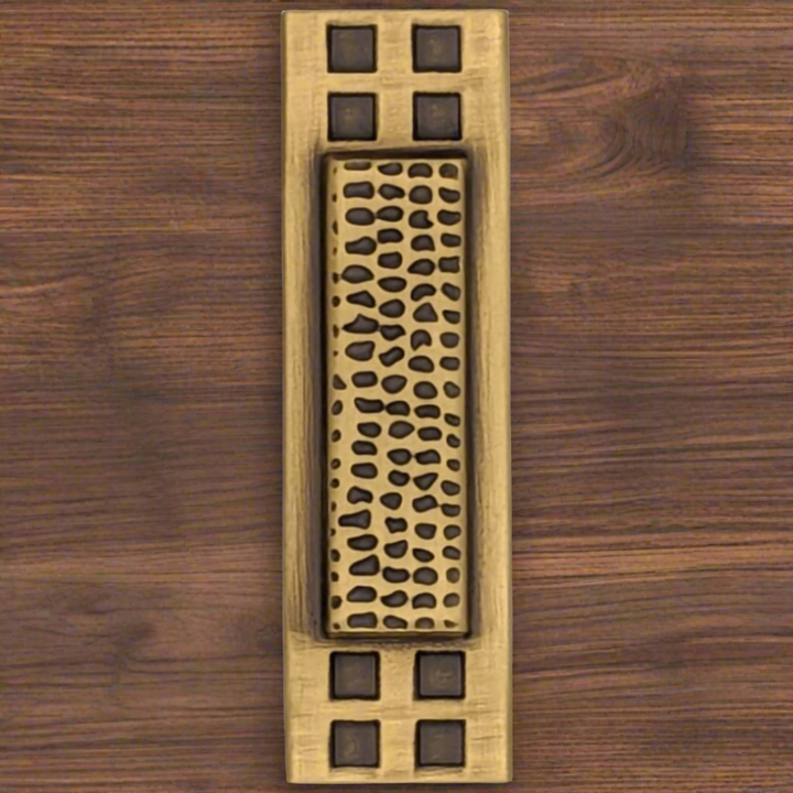 2 1/2 Inch Solid Brass Elongated Craftsman Cabinet Knob (Several Finishes Available) COPPER MOUNTAIN HARDWARE