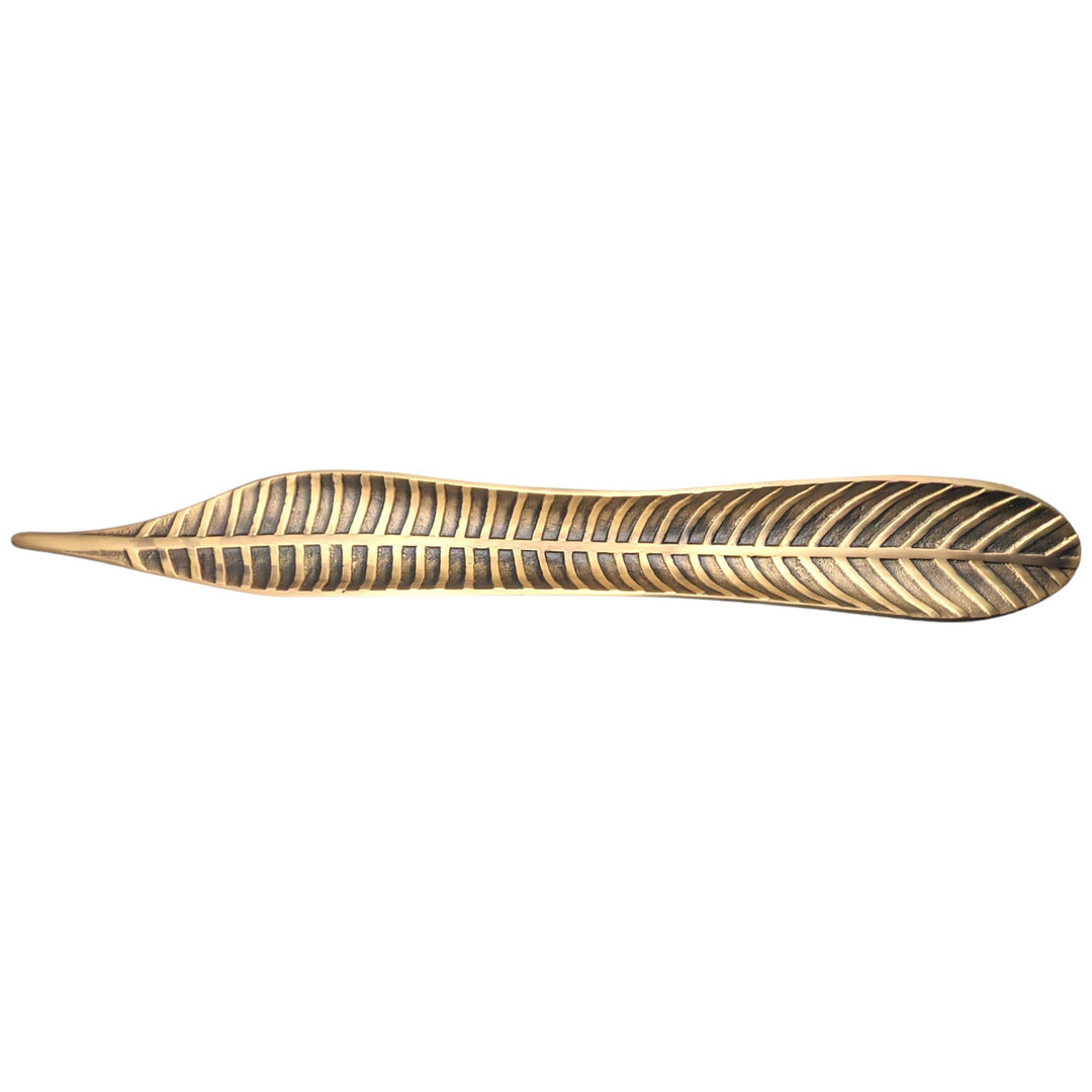 24 1/2 inch (12 inch c-c) Artistic Frond Oversize Pull (Several Finishes Available) COPPER MOUNTAIN HARDWARE