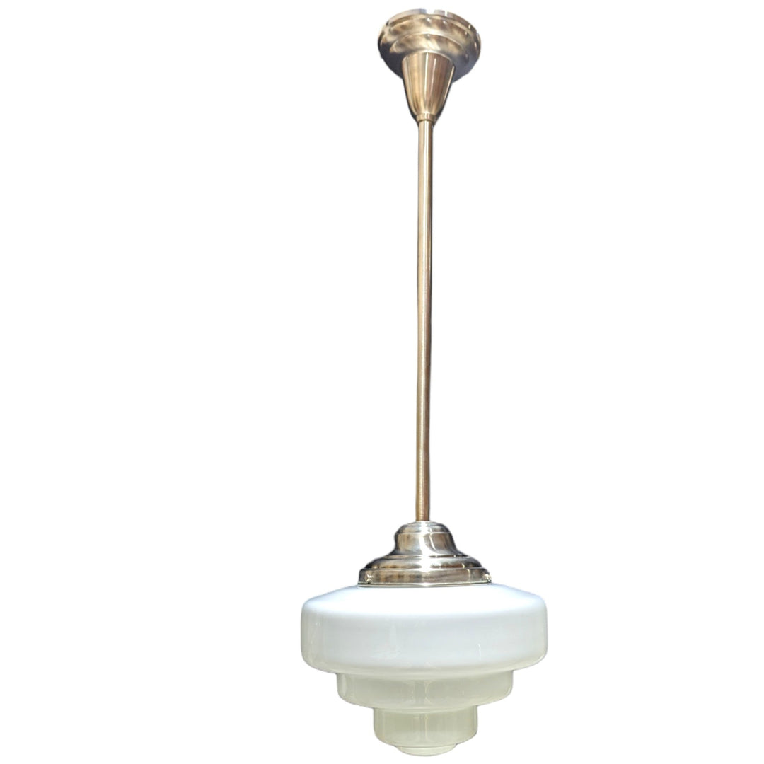 34 1/2 Inch Manhattan Skyscraper Nouveau Style Bar Light (Satin Nickel Finish) COPPER MOUNTAIN HARDWARE