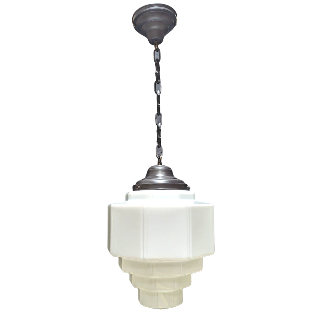 34 1/2 Inch Manhattan Skyscraper Grandeur Style Chain Light (Black Bronze Finish) COPPER MOUNTAIN HARDWARE