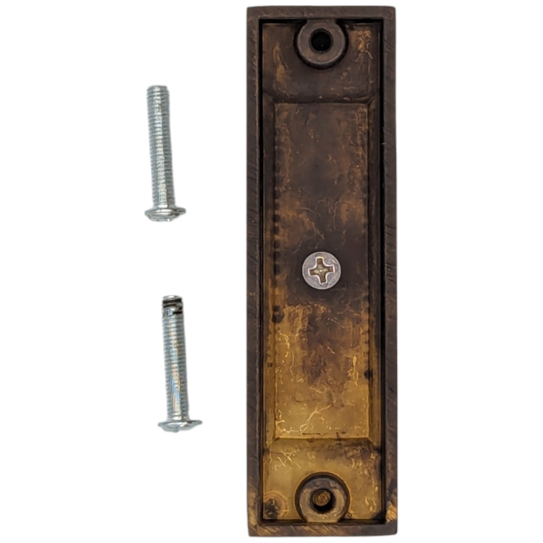 3 1/2 Inch (3 Inch c-c) Solid Brass Craftsman Cabinet Knob (Several Finishes Available) COPPER MOUNTAIN HARDWARE