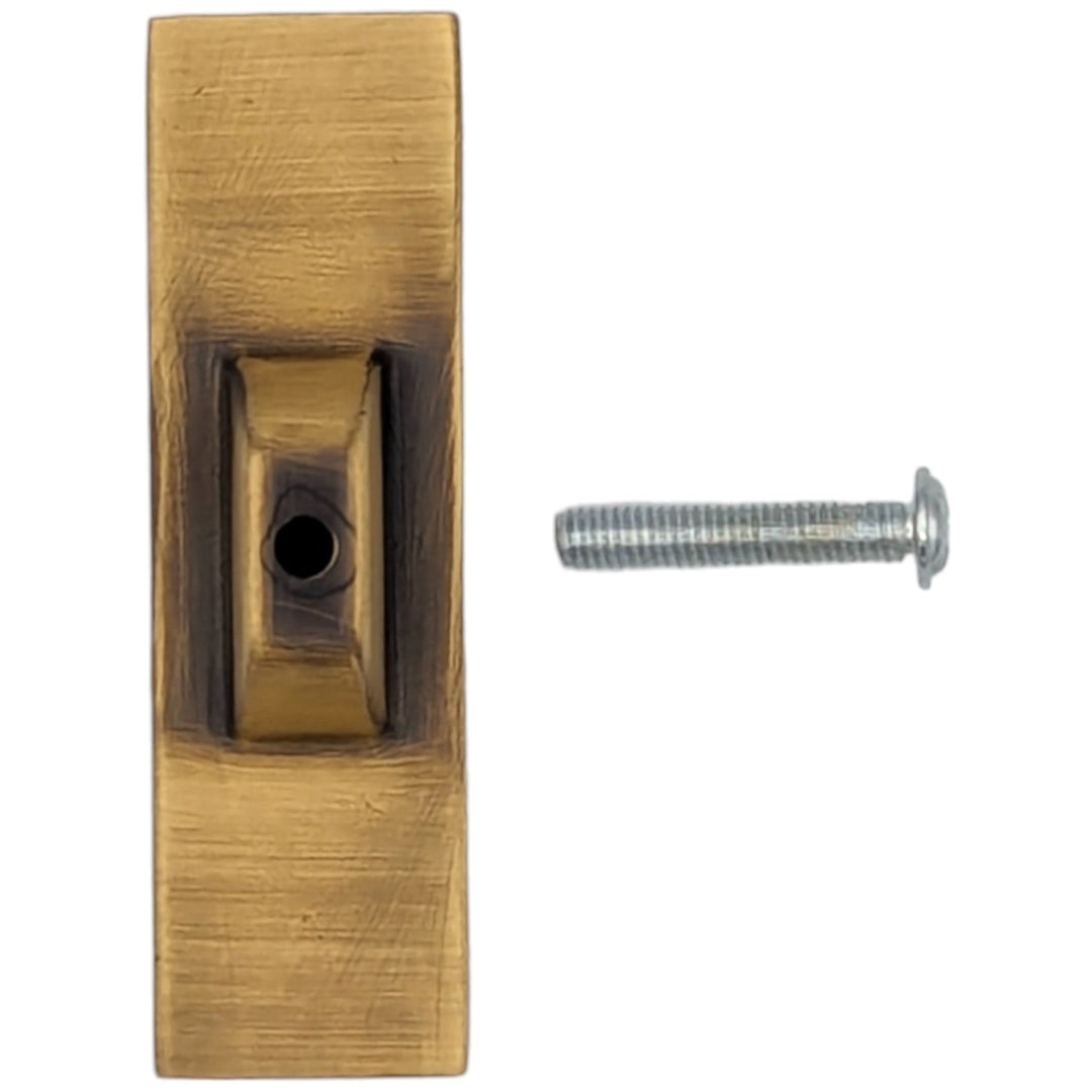 2 1/2 Inch Solid Brass Elongated Craftsman Cabinet Knob (Several Finishes Available) COPPER MOUNTAIN HARDWARE