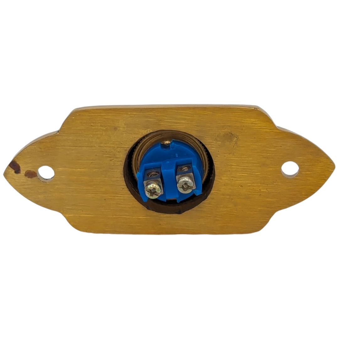 3 Inch Solid Brass Decorative Porcelain "Press" Doorbell Button (Several Finishes Available) COPPER MOUNTAIN HARDWARE