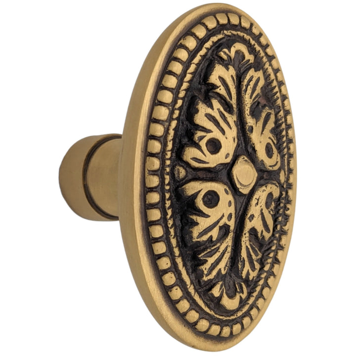 Avalon Oval Solid Brass Spare Door Knob Set (Several Finishes Available) COPPER MOUNTAIN HARDWARE