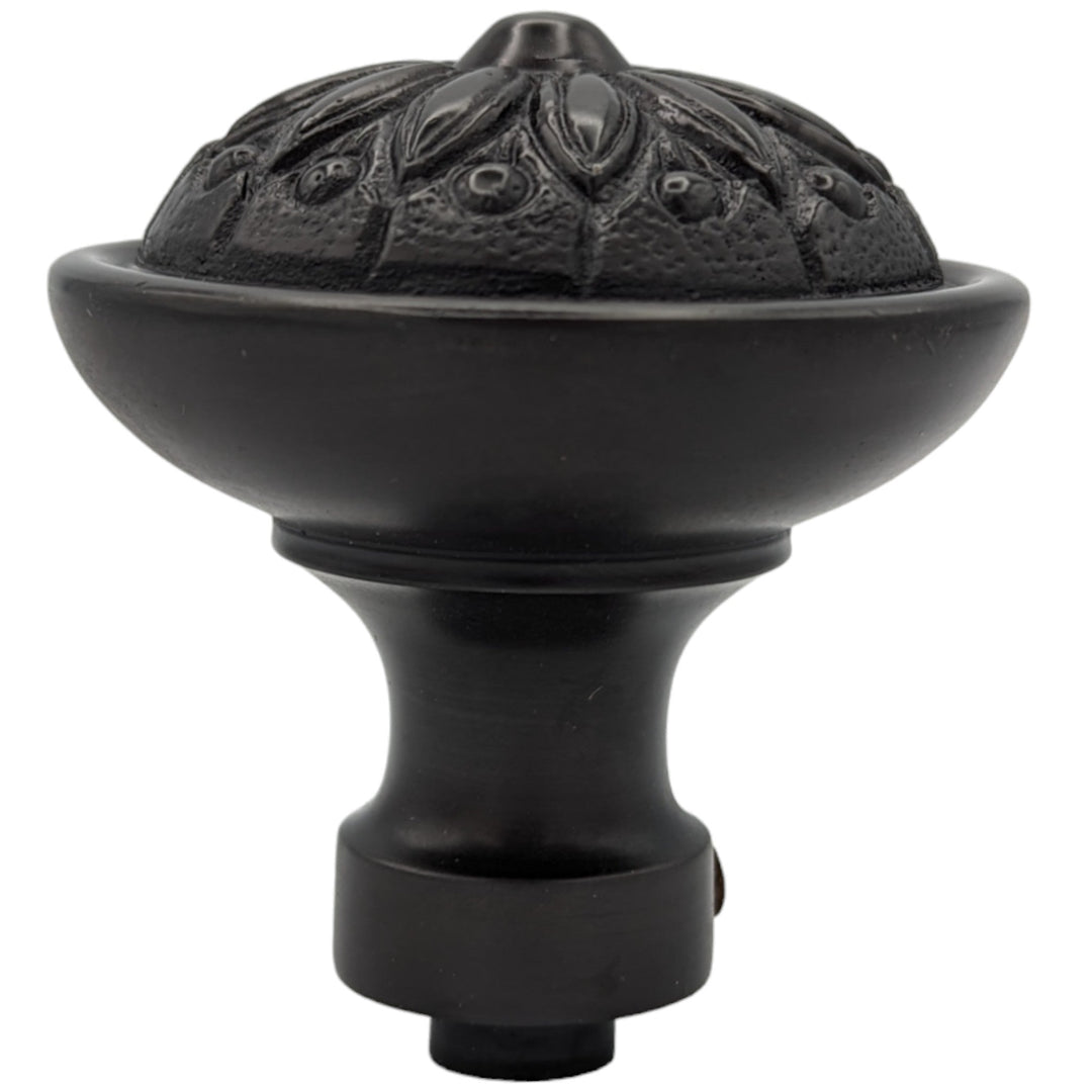 Floral Imprint Solid Brass Spare Door Knob Set (Several Finishes Available) COPPER MOUNTAIN HARDWARE