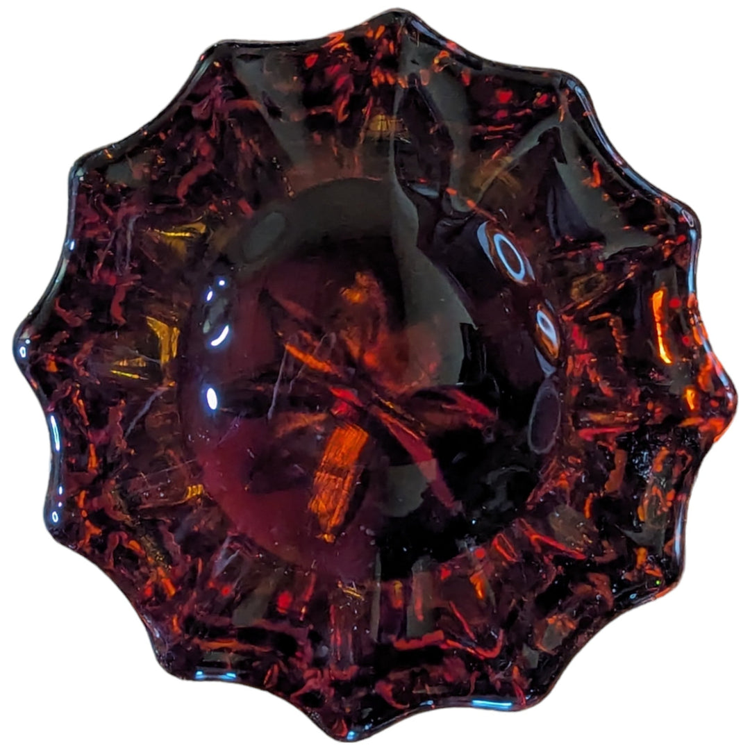 Amber Fluted Crystal Spare Door Knob Set (Several Finishes Available) COPPER MOUNTAIN HARDWARE