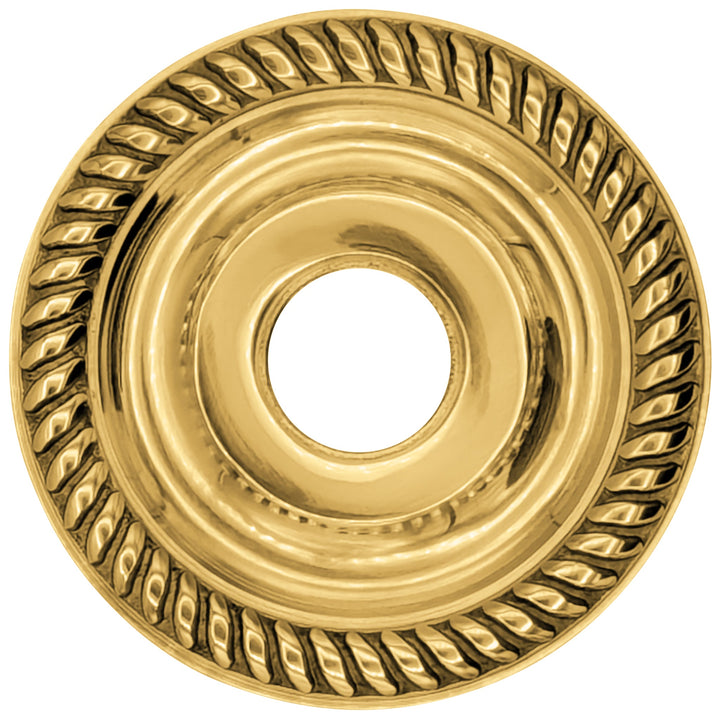 Georgian Rope Style Solid Brass Rosette Plates (Several Finishes Available) COPPER MOUNTAIN HARDWARE