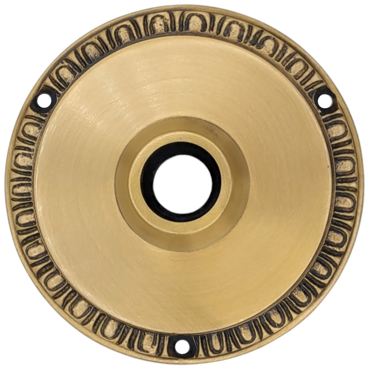Egg & Dart Solid Brass Rosette (Several Finishes Available) COPPER MOUNTAIN HARDWARE