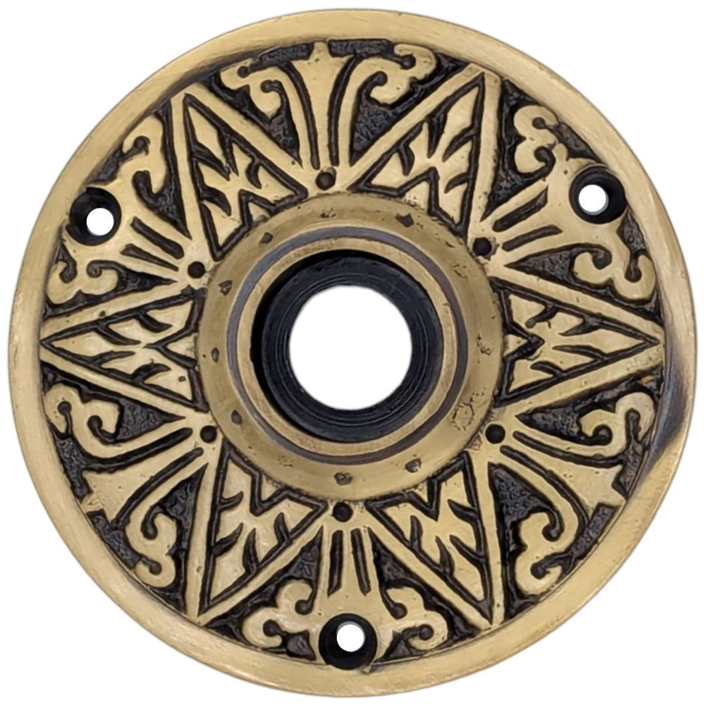Eastlake Solid Brass Rosette (Several Finishes Available) COPPER MOUNTAIN HARDWARE