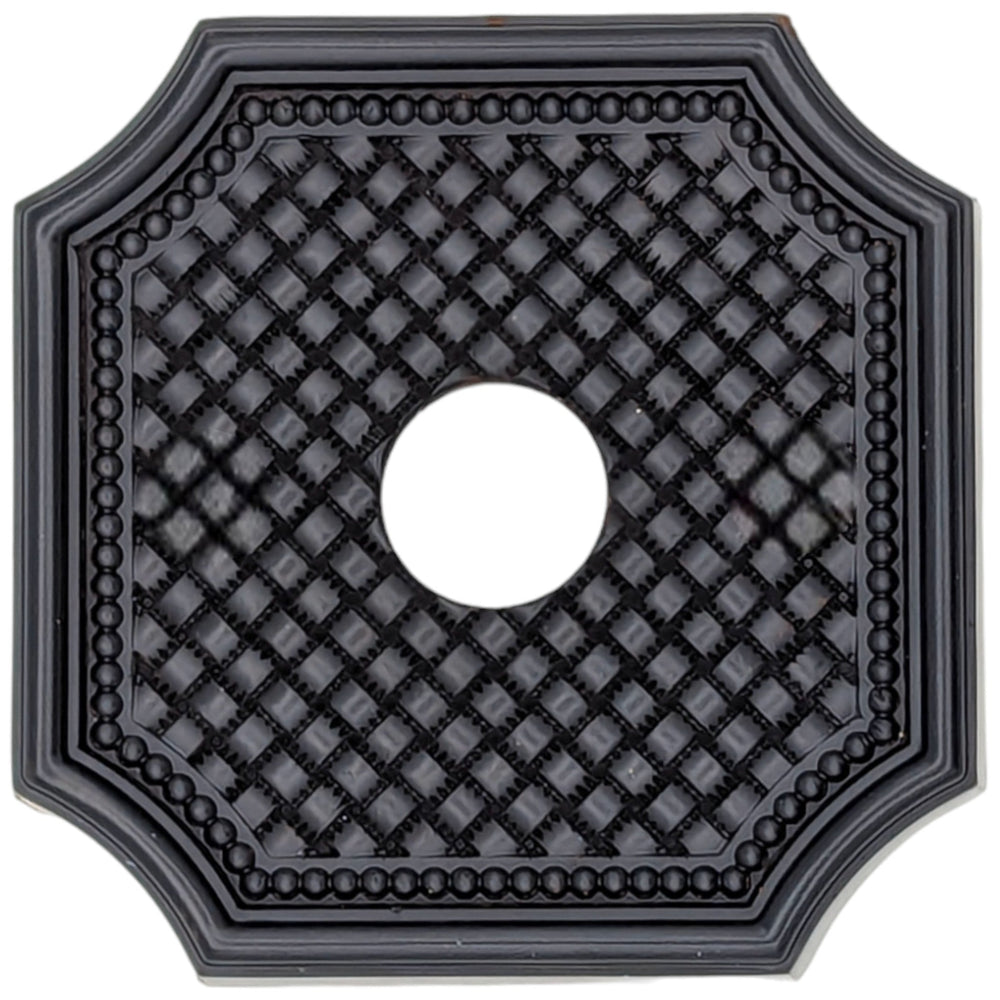 Basket Weave Solid Brass Rosette (Several Finishes Available) COPPER MOUNTAIN HARDWARE