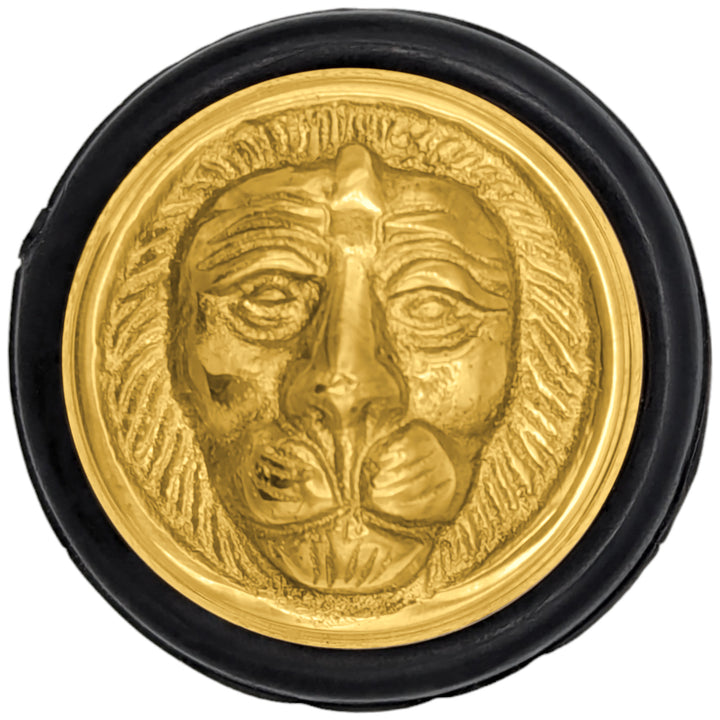 Lion Head Brass Floor Mount Door Stop (Several Finishes Available)