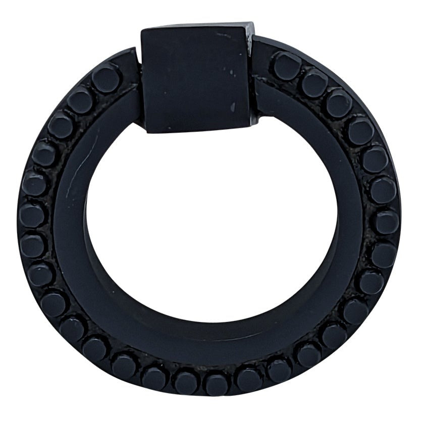 2 Inch Solid Brass Beaded Drawer Ring Pull COPPER MOUNTAIN HARDWARE