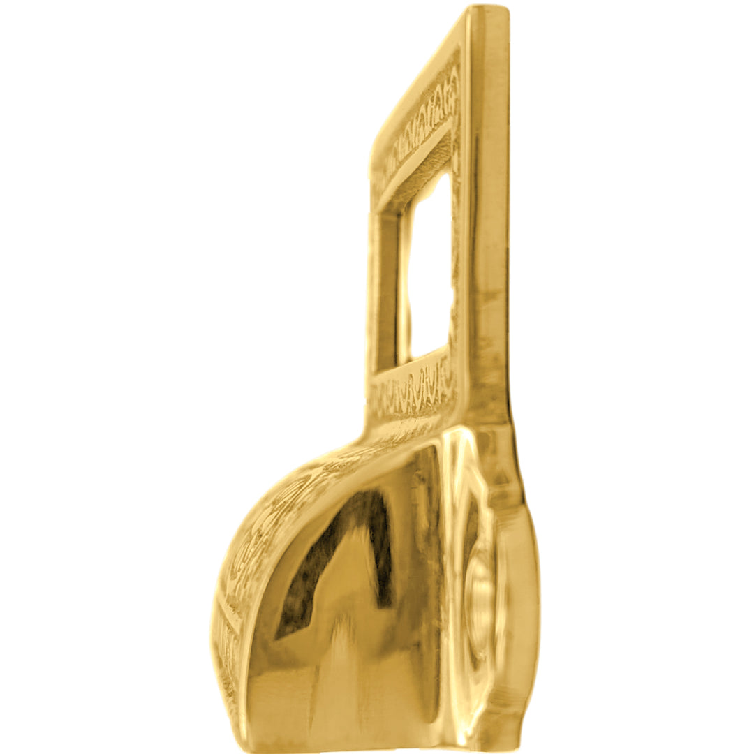 4 1/8 Inch Overall (3 1/2 Inch c-c) Solid Brass Victorian Label Style Bin Pull