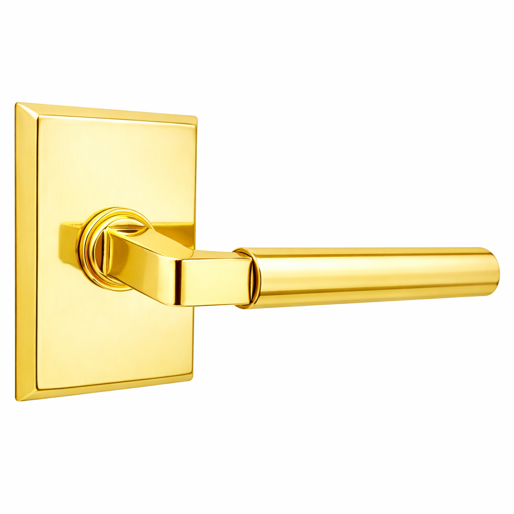 Magnifique® Rectangular Door Set with Modern Smooth Lever (Several Finishes Available)