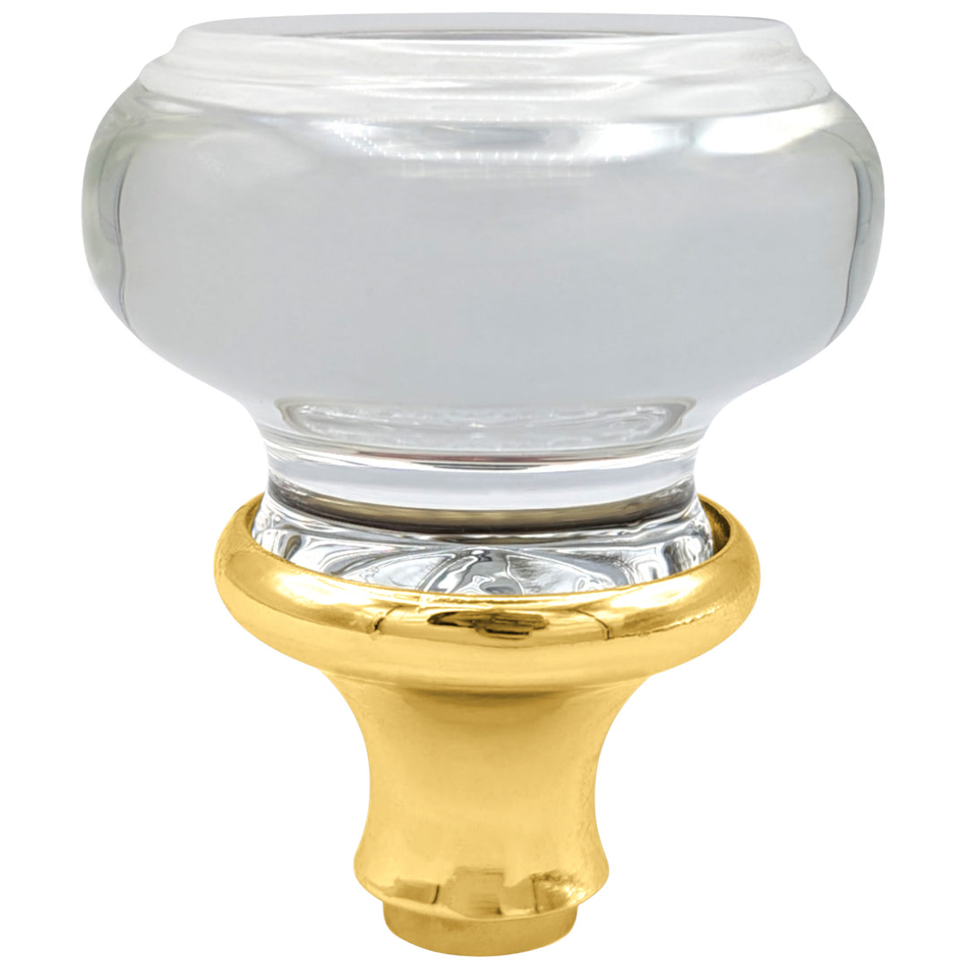 Round Crystal Spare Door Knob Set (Several Finishes Available)