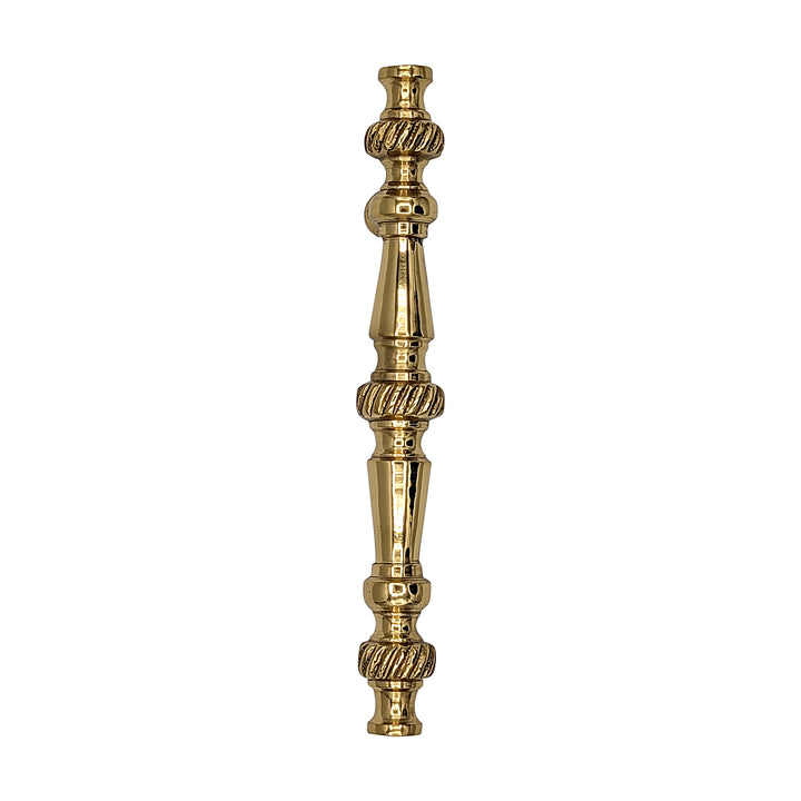 5 Inch Overall (3 Inch c-c) Solid Brass Georgian Roped Style Pull (Several Finishes Available)